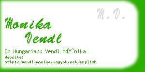 monika vendl business card